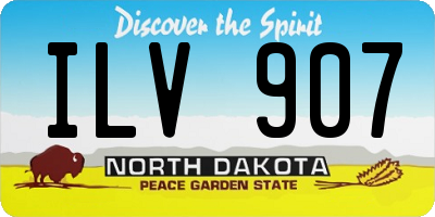 ND license plate ILV907