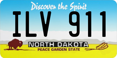 ND license plate ILV911