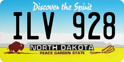 ND license plate ILV928