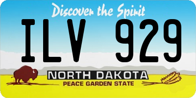 ND license plate ILV929