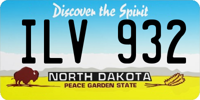 ND license plate ILV932