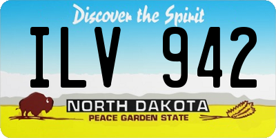 ND license plate ILV942