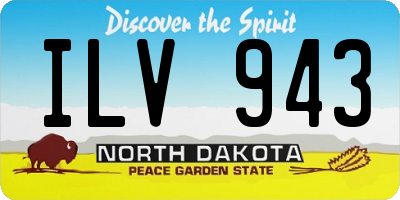 ND license plate ILV943