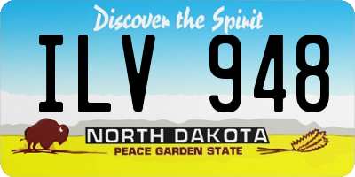 ND license plate ILV948