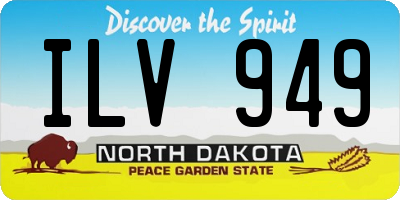 ND license plate ILV949