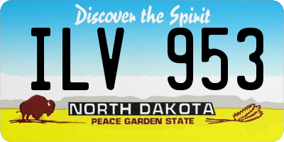 ND license plate ILV953