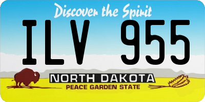 ND license plate ILV955