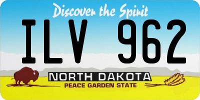 ND license plate ILV962