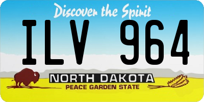 ND license plate ILV964