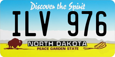 ND license plate ILV976