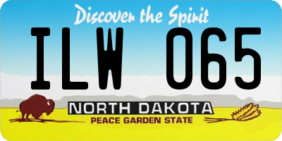 ND license plate ILW065