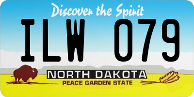 ND license plate ILW079
