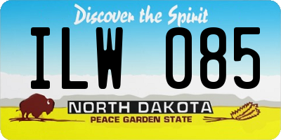 ND license plate ILW085