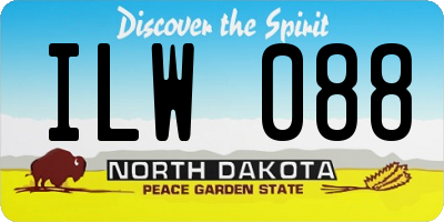 ND license plate ILW088