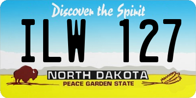 ND license plate ILW127