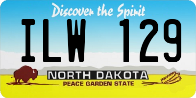 ND license plate ILW129