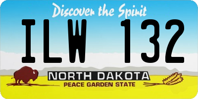 ND license plate ILW132