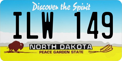 ND license plate ILW149