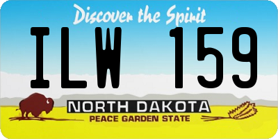 ND license plate ILW159