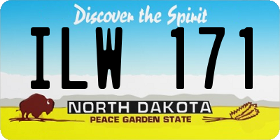 ND license plate ILW171