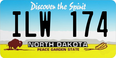 ND license plate ILW174