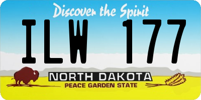 ND license plate ILW177