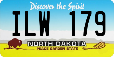 ND license plate ILW179