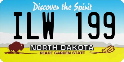 ND license plate ILW199