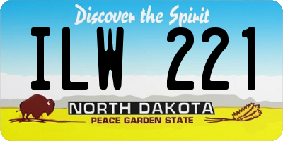 ND license plate ILW221