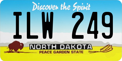 ND license plate ILW249
