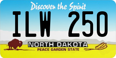 ND license plate ILW250