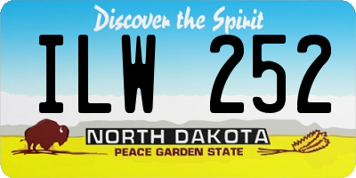 ND license plate ILW252