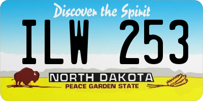 ND license plate ILW253