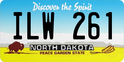 ND license plate ILW261