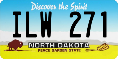 ND license plate ILW271