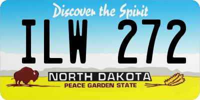 ND license plate ILW272