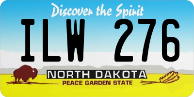 ND license plate ILW276