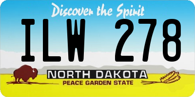 ND license plate ILW278