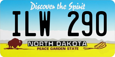 ND license plate ILW290