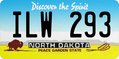 ND license plate ILW293