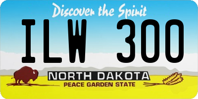 ND license plate ILW300