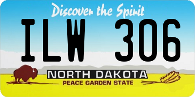 ND license plate ILW306
