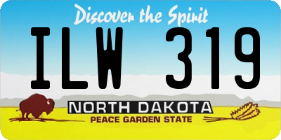ND license plate ILW319