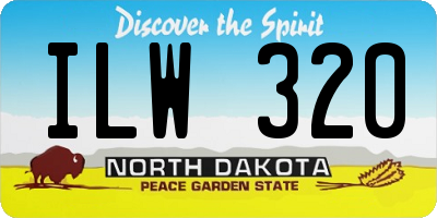 ND license plate ILW320
