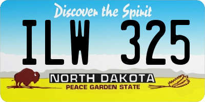 ND license plate ILW325