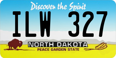 ND license plate ILW327