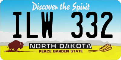 ND license plate ILW332