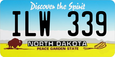 ND license plate ILW339
