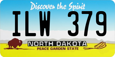 ND license plate ILW379