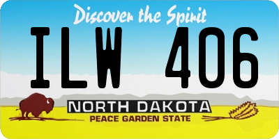 ND license plate ILW406
